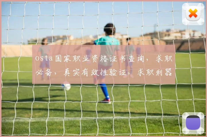 osta国家职业资格证书查询,求职必备,真实有效性验证,求职利器,值得信赖,三步即可